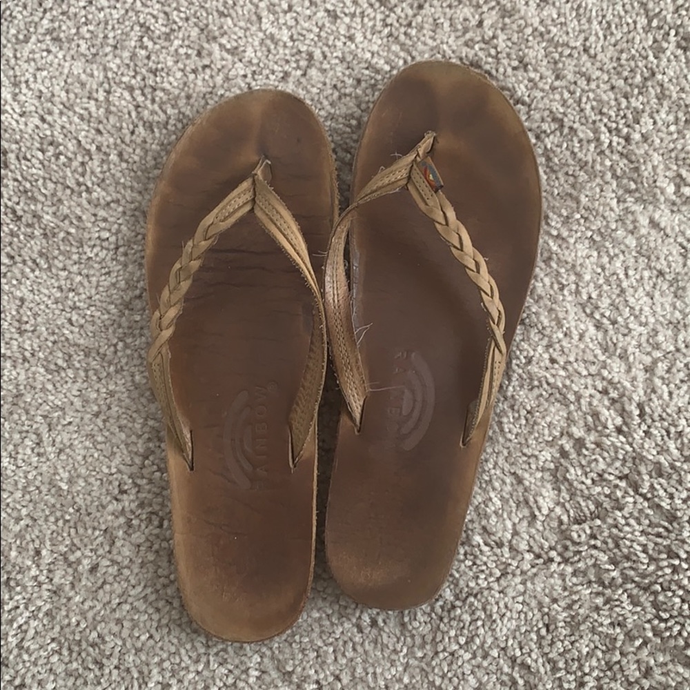 Rainbow flip flops!!! Size 8 good condition!!!
